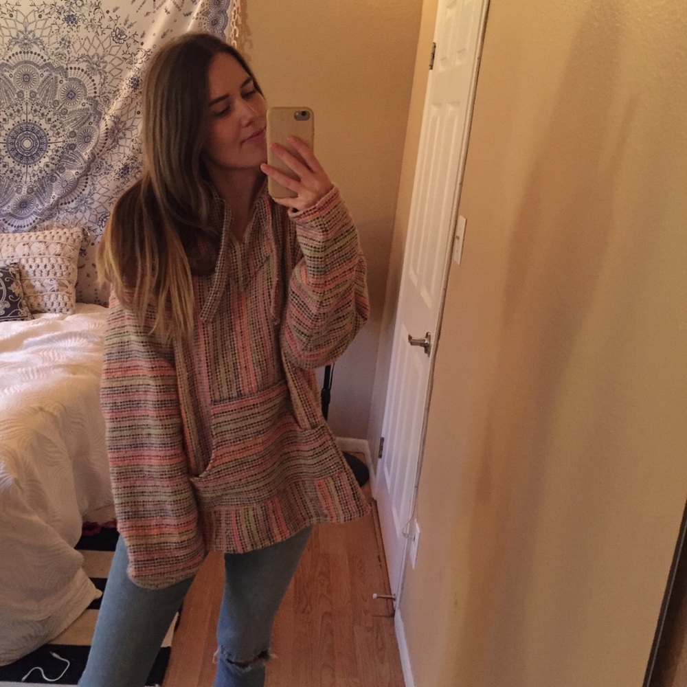 Colorful poncho